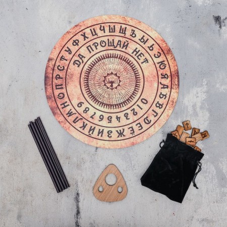 Set for fortune telling "Altar+runes+candles"-5