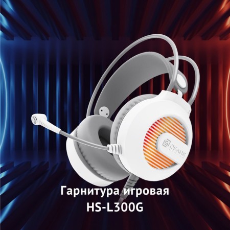 Headphones with microphone has-l300g white 2.2m monitor headband (1796952)-1