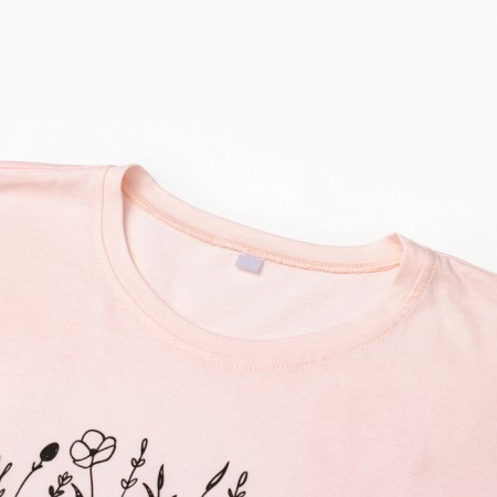 Night shirt female, pink color, size 44-1