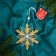 Christmas tree decoration "Snowflakes Righty shine" 14x14 cm, mix, transparent-gold