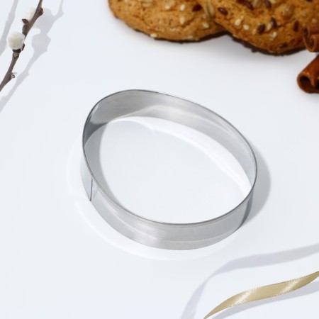 The form for cutting the cookie “egg” on Easter, 4.5 x 6.5 x 1.3 cm.-1