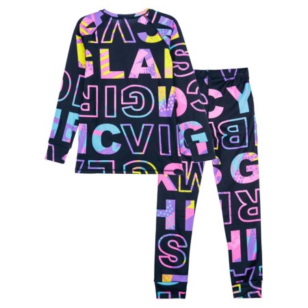 Thermal complex for girls: trousers, sweatshirt, height 128 cm-5