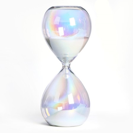 Sanding clock "Shanada", souvenir, 8 x 8 x 19 cm, white sand-1