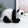 Fluffy Artificial fur "Panda" 12.5x22x11 cm