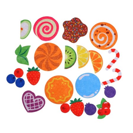 Set of products "Cooking Capcakes" made of felt-3
