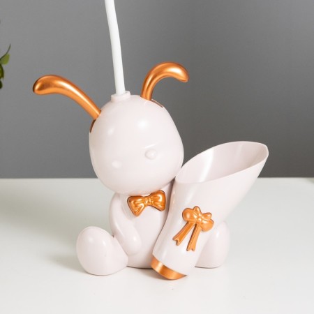Table lamp with a "Bunny" Zaporik LED 2W 3000K USB AKB Pink 15x14x30 cm-4