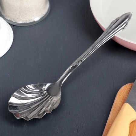 A garnet spoon of stainless steel “kingdom”, 30 ml, h = 23 cm, silver color