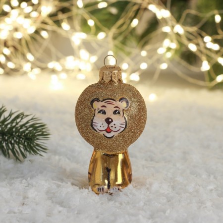 Christmas tree toy "lion" 8 cm
