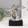 Souvenir ceramics "Dolphins on the waves" silver 7.3x22x23 cm