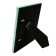 Photo frame, 10x15 cm, natural mother -of -pearl, black / turquoise color