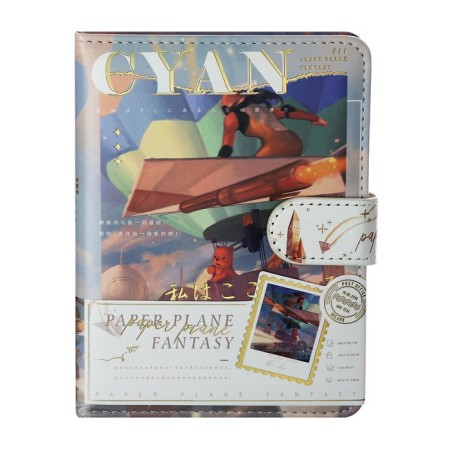 Gift notebook, A6, 96 sheets, color block, with a knife, PVC cover, "Element of the sky", mix-2
