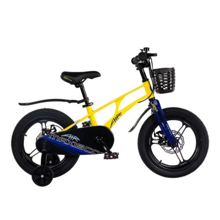 Bicycle 16 ’’ maxiscoo Air Pro, yellow matte color