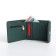 Women's wallet on magnet, green color