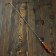 Uzbek poker with a wooden handle, with a pattern, 70*1 cm, full length 92 cm, steel 3 mm