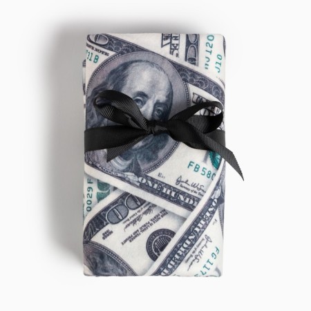 Set of gift "Dollar" blanket, socks, mug-1