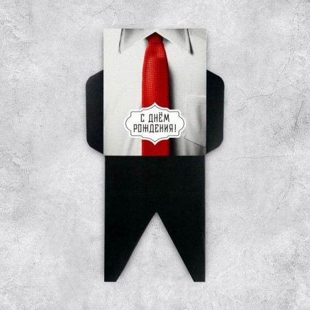 Postcard –Convert for Money Formal Red Tie, 12 x 16 cm-2
