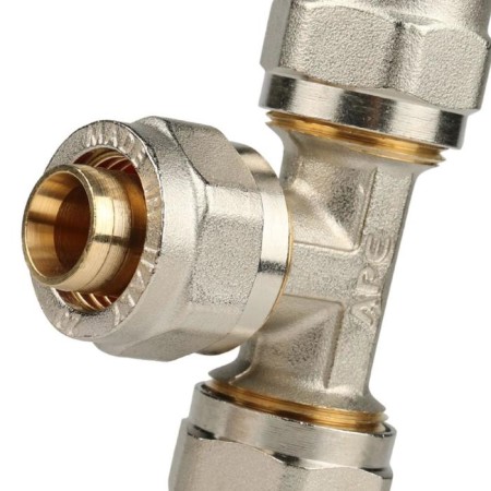 The STOUT SFS-0009-000020 tee, D = 20x20x20 mm, for metal-plastic pipes, screw-3