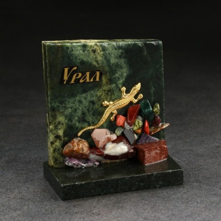 Souvenir-Skol "Lizard", with stones, small, mix-4