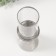 Ceramics candlestick, glass for 1 candle "ibis" d = 7.5 cm silver 10.5x10.5x29.5 cm