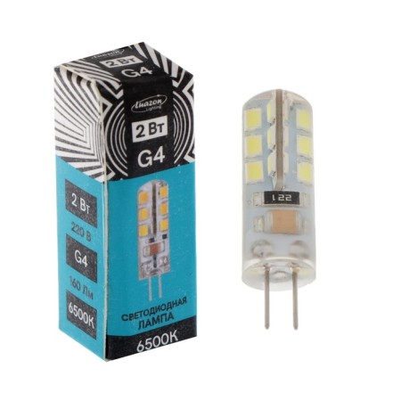 LED lamp Luazon Lighting, G4, 2 W, 220 V, 6500 K, 160 lm-1