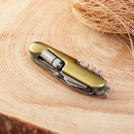 Multifunctional knife 11B1, 15cm, blade 60/2mm, golden-2