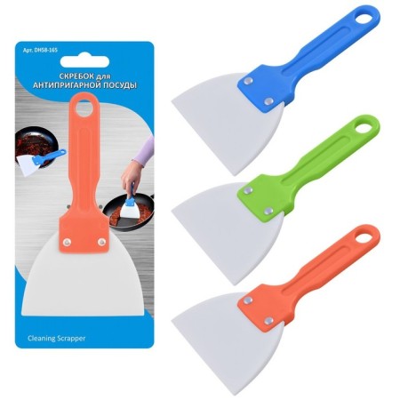 Scraper for anti -stick dishes, color mix