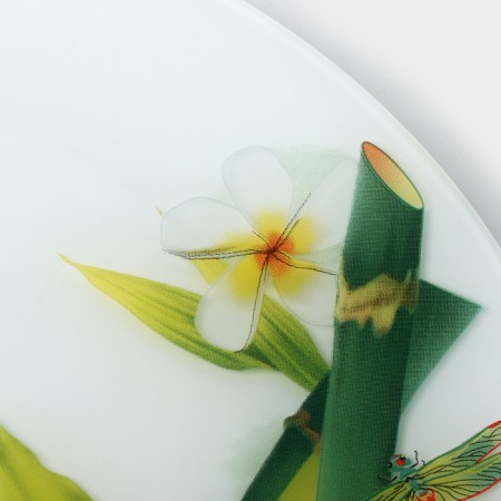 Bamboo Glass Plate, D = 21.5 cm-2