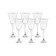 A set of glasses for red wine ASIO, Panto, Platinum grout, Platinum Grout, 250 ml x 6 pcs.