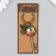 Trick metal, glass "Angel and key with flowers" bronze 10 cm