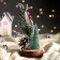 New Year's composition "Christmas tree with twigs and bumps" 13 × 13 × 26 cm