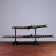 Suv. Product Katana 2V1 on a stand, scabbard fabric, dragons gold on black 47/70cm