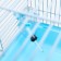 A cage for rodents "Pijon", with a filling of 47 x 30 x 27 cm, blue