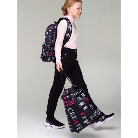 Bag-bag for girls, size 38x48 cm