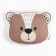 Pillow decorative baby I am "Bear", 37x27 cm, velor, 250g/m2