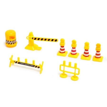 Set of gaming "construction site", inertia machines, mix color-8