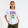 Women's T-shirt Minaku "Girl" Color White, Rr. 52