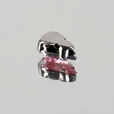 Rhinestones are sewing “drop”, rimmer, 6 × 10 mm, 50 pcs, pink color-2