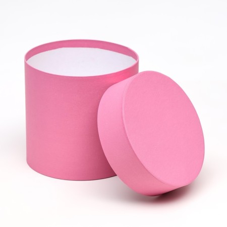 Pink hat box, 13 x 13 cm-3