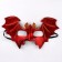 Carnival mask "Bat", the color of the red