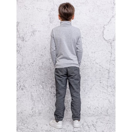 Turtleneck for a boy Batik, height 134 cm, color gray melange-2