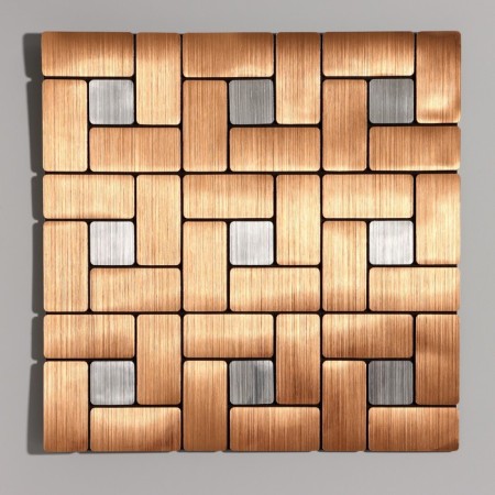 Self -adhesive panel 30*30cm soft geometry, bronze