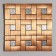 Self -adhesive panel 30*30cm soft geometry, bronze