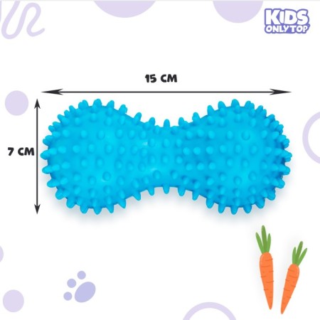Massage ball Onlytop "Bunny", double, blue color-2