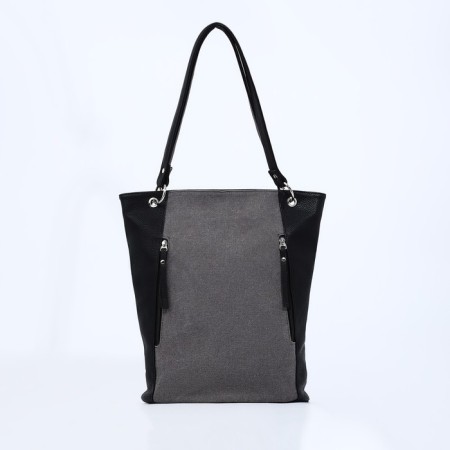 Bag Vita with a zipper, gray color