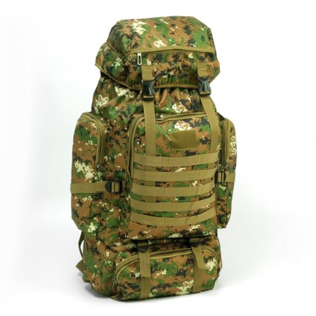 Tourist backpack "Adventure" male, 70 l, oxford, camouflage Marpat Woodland