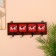 Caravan hanger "horse", 22*4*12cm, wood, 4 hook color mix