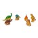 Set of game "dinosaur", 4 cars and figures