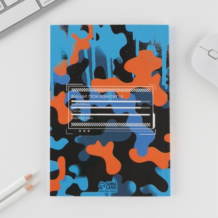 Gift set "23.02": A5 diary A5 80 sheets, planing 50 sheets and pen Plastic-5