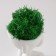 Kashpo concrete mini "Mr. Green" Mizaru with moss white 5.5x6.5x6.5 cm (moss green. Stabil.)