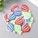 Decor for creativity rubber "Air ball" set 15 pcs mix 3.5x2.5 cm
